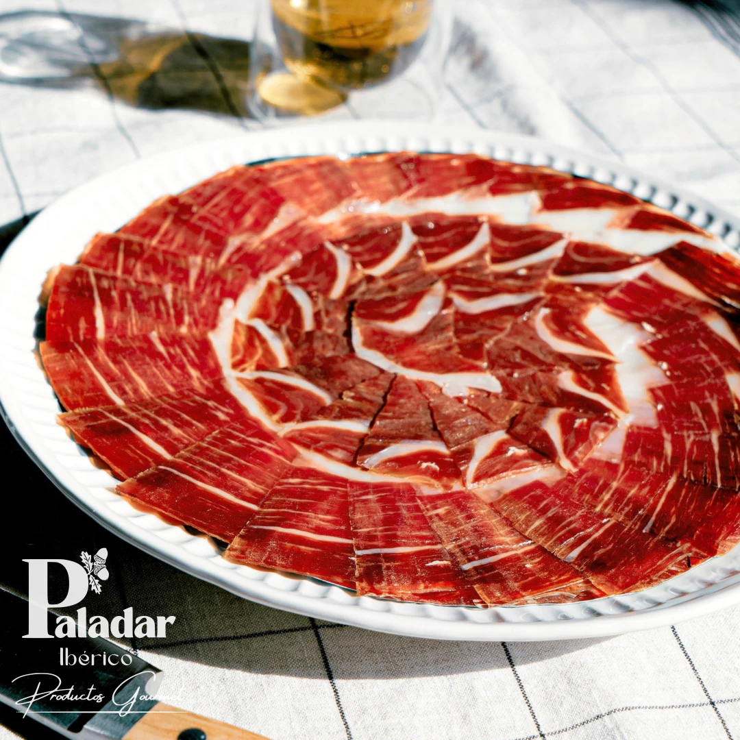 Comprar Jamon bellota cortado , Cortado a cuchillo cortado por Raul Piriz para Paladar Iberico