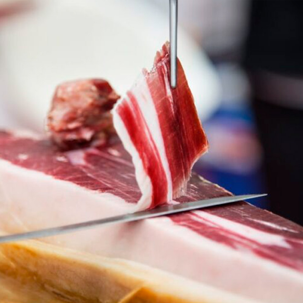 seleccion premium jamon iberico corte profesional lamina fina